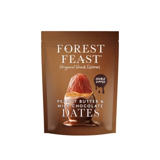 Forest Feast dadlar med jordnötssmör och mjölkchokladöverdrag, 140 g – från Forest Feast – 42 kr – hos Coffee Friend