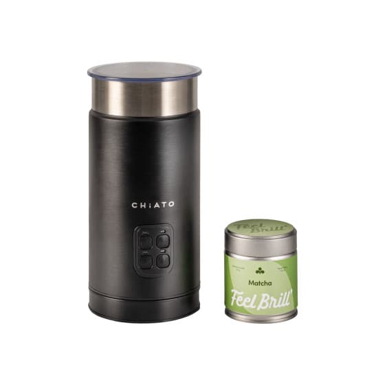 CHiATO milkPLAY mjölkskummare och Feel Brill matcha-teset – från Chiato – 530 kr – hos Coffee Friend