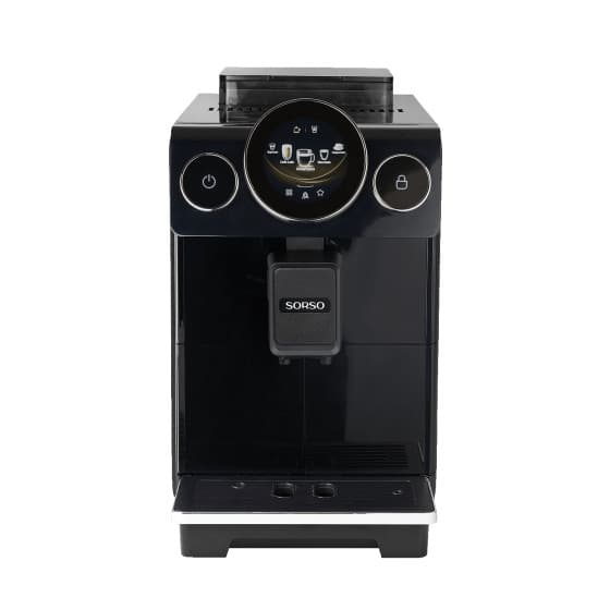 SORSO Terra T3 Helautomatisk kaffemaskin bönor, begagnad-renoverad – Svart – från Sorso – 7915 kr – hos Coffee Friend