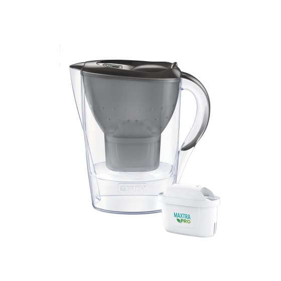 BRITA Marella Vattenfilterkanna MXpro, 2.4 l - Grafit + Vattenfilter från Brita – köp hos Coffee Friend