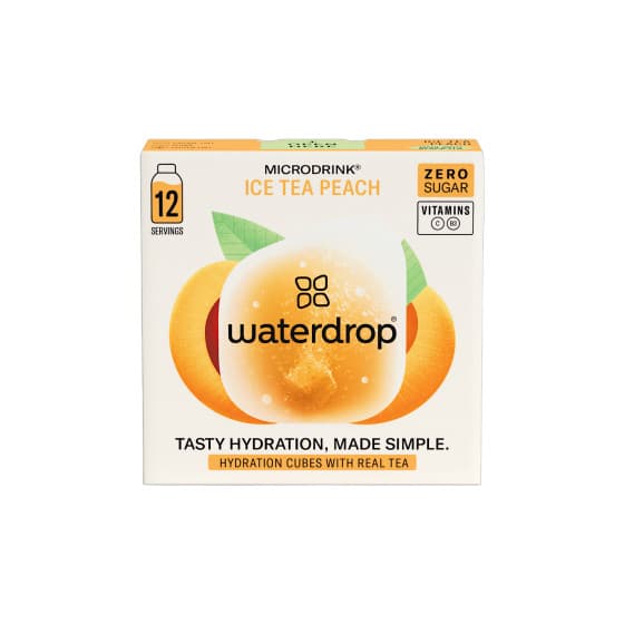Waterdrop Microdrink Ice Tea Peach dryckstärningar med riktigt te, 12 st. – från Waterdrop – 97 kr – hos Coffee Friend