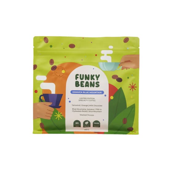 Specialkaffebönor Funky Beans Jamaica Blue Mountain, 200 g – från Funky Beans – 550 kr – hos Coffee Friend
