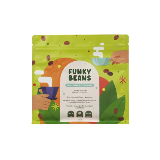 Specialkaffebönor Funky Beans Guatemala El Gigante Filter, 200 g från Funky Beans – köp hos Coffee Friend
