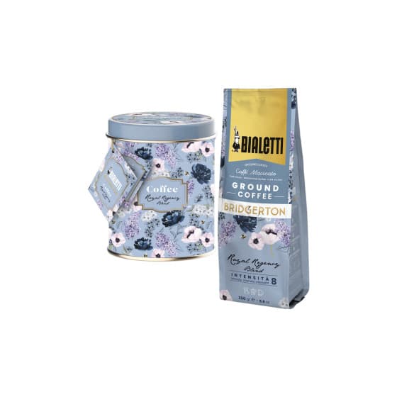 Bialetti Bridgerton malet kaffe i plåtburk, 250 g – från Bialetti – 141 kr – hos Coffee Friend
