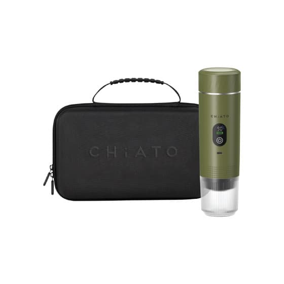 CHiATO brewPLAY Smart Traveller set med bärbar espressomaskin – Grön – från Chiato – 955 kr – hos Coffee Friend