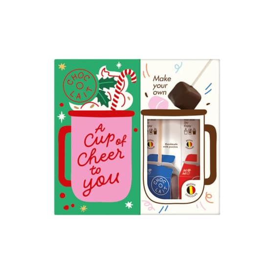 Presentset varm choklad MoMe Choc-o-lait Original XMAS (4 pinnar + mugg) – från MoMe – 218 kr – hos Coffee Friend