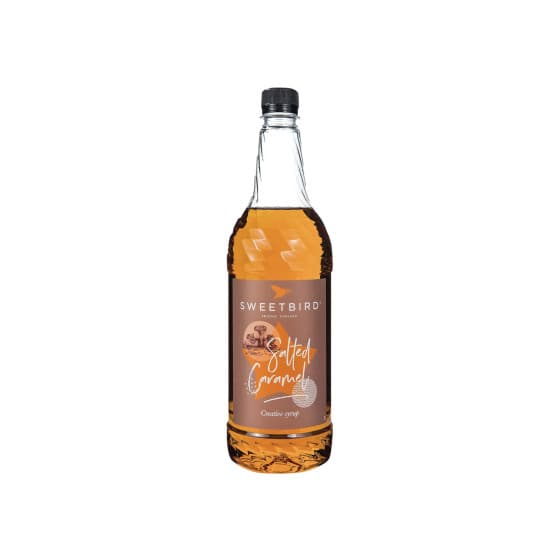 Kaffesirap Sweetbird Salted Caramel, 1 l – från Sweetbird – 142 kr – hos Coffee Friend