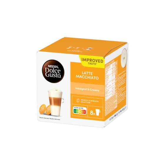 Kaffekapslar NESCAFÉ® Dolce Gusto® Latte Macchiato, 8 × 8 st. – från NESCAFÉ® Dolce Gusto® – 56 kr – hos Coffee Friend