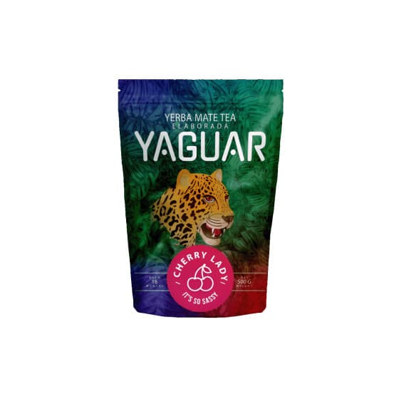 Mate te Yaguar Cherry Lady, 500 g – från Yaguar – 89 kr – hos Coffee Friend