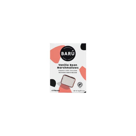 BARU Vanilla Bean marshmallows doppade i mjölkchoklad, 4 st. från BARÚ – köp hos Coffee Friend
