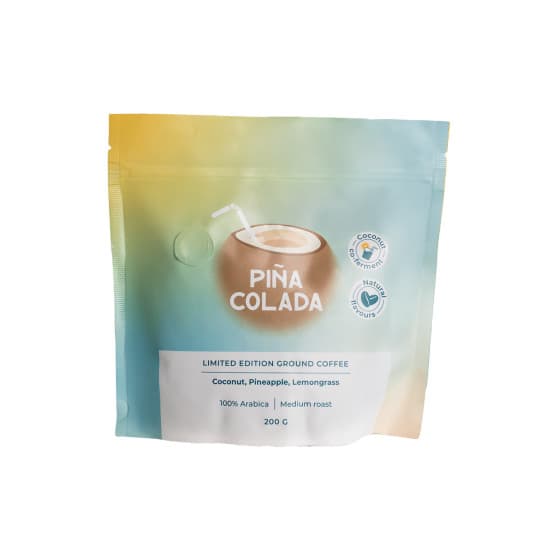 Limited edition malet kaffe Pina Colada (samjäsning med kokosnöt), 200 g – från Coffee Friend – 162 kr – hos Coffee Friend