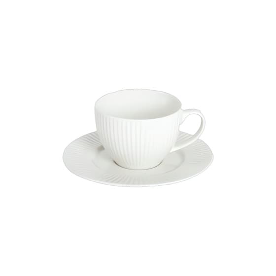 Homla SIENNA White kopp med fat, 240 ml – från Homla – 84 kr – hos Coffee Friend