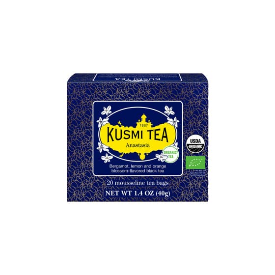 Ekologiskt svart te Kusmi Tea Anastasia – 20 tepåsar i musslin – från Kusmi Tea – 74 kr – hos Coffee Friend