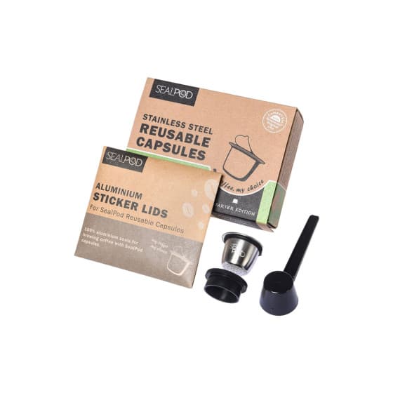 Återanvändbar kapsel kompatibel med Nespresso® Sealpod Starter Edition från Sealpod – köp hos Coffee Friend