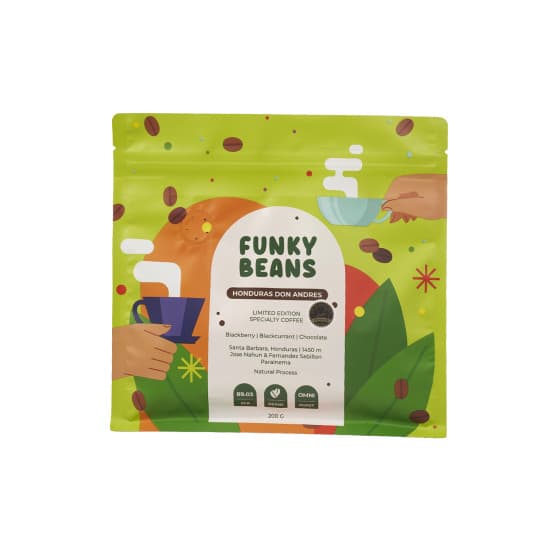 Specialkaffebönor Funky Beans Honduras Don Andres COE#4, 200 g – från Funky Beans – 470 kr – hos Coffee Friend