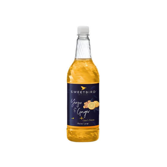 Sweetbird Fusions+ Yuzu & Ginger sirap med Lion’s Mane för isdrycker, 1 l – från Sweetbird – 186 kr – hos Coffee Friend