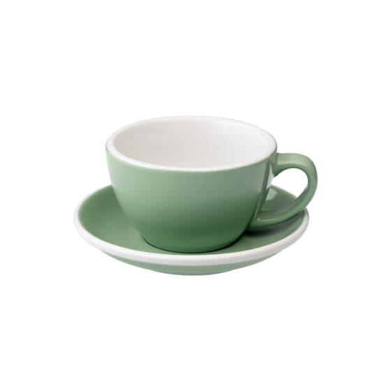 Café Latte-kopp med en tallrik Loveramics Egg Mint, 300 ml från Loveramics – köp hos Coffee Friend