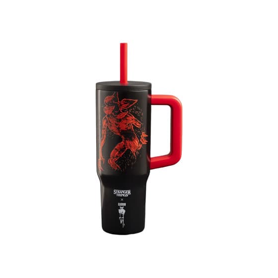 Bialetti Stranger Things termosmugg med sugrör & handtag, 900 ml från Bialetti – köp hos Coffee Friend