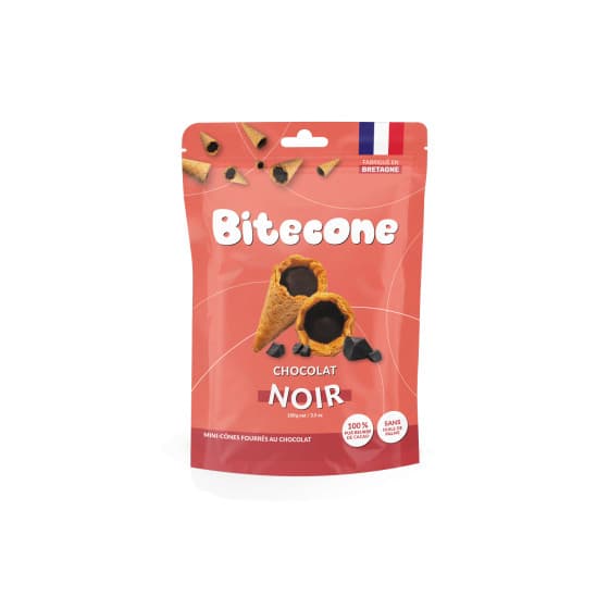 Bitecone minimstrutar med fyllning av mörk choklad, 100 g från Bitecone – köp hos Coffee Friend