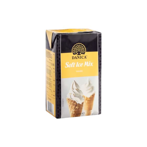 DANICA mjukglassmix med vaniljsmak, 1 l från DANICA - köp hos Coffee Friend