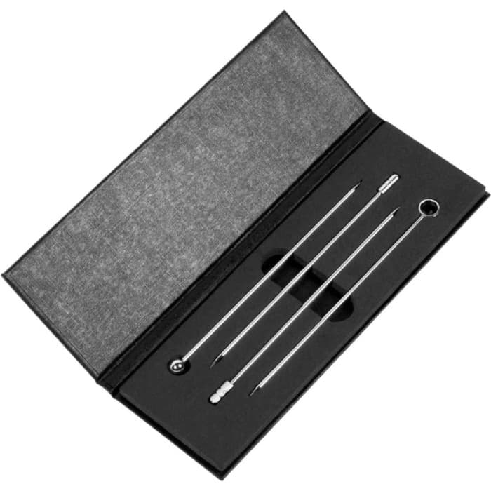 47 Ronin Cocktail Pick Set Silver 105mm 4st