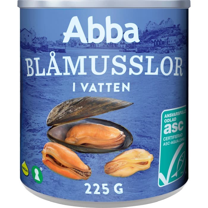 Abba ASC Musslor i Vatten 225g
