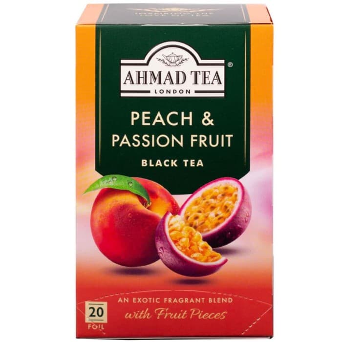 Ahmad Tea Persika och Passionsfrukt Tepåsar 20-pack