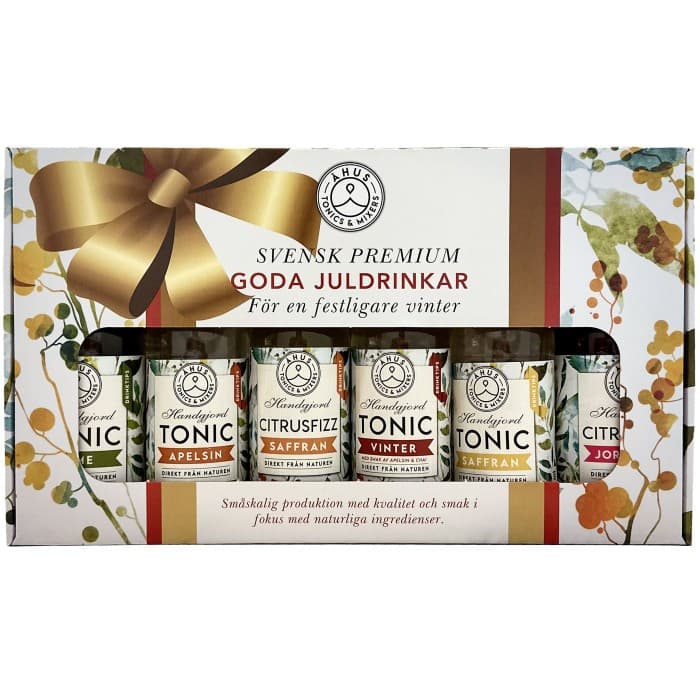 Åhus Tonics & Mixers Presentlåda Goda Juldrinkar 6x200ml från Åhus Tonics & Mixers – köp hos Delitea