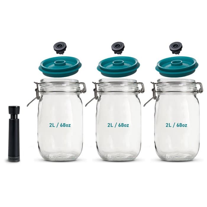 Airtender Vakuumförslutare Burkar 2L 3-pack