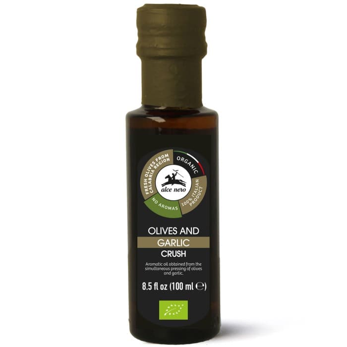 Alce Nero Ekologisk Olivolja med Vitlök Crush 100ml