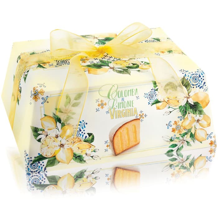 Virginia Påskkaka Colomba fylld med Citronkräm & Citronsirap 850g – från Amaretti Virginia – 374 kr – hos Delitea