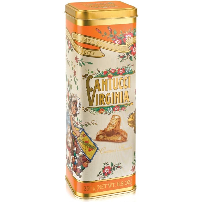 Virginia Biscotti Cantucci Presentrör 250g – från Amaretti Virginia – 219 kr – hos Delitea