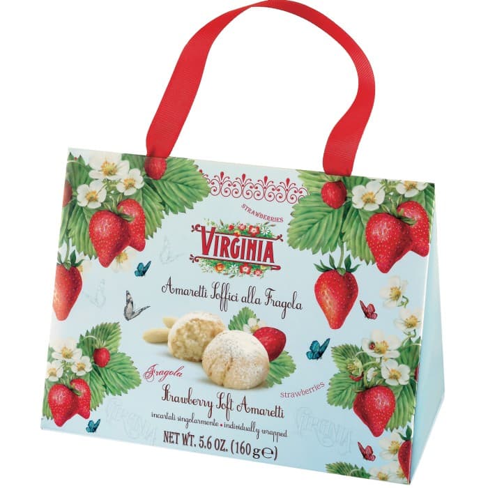 Amaretti Virginia Mandelkaka Jordgubbe 160g från Amaretti Virginia - köp hos Delitea