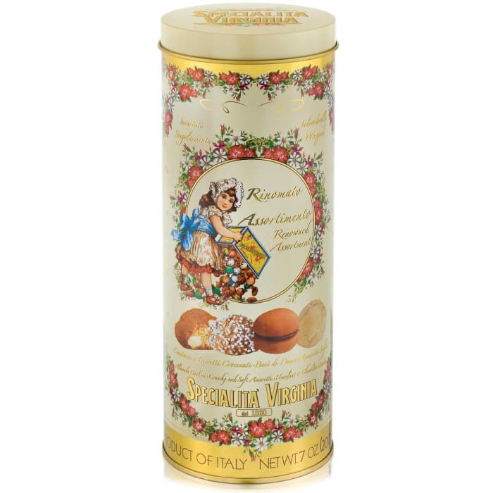 Virginia Mixade Italienska Specialiteter i Presentrör 200g – från Amaretti Virginia – 219 kr – hos Delitea