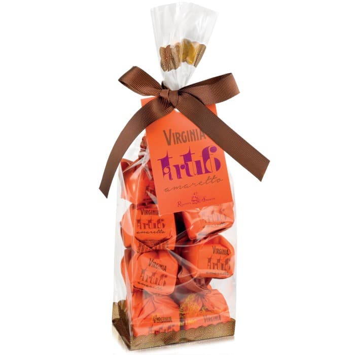 Virginia Mörka Chokladtryfflar Amaretto 180g från Amaretti Virginia – köp hos Delitea