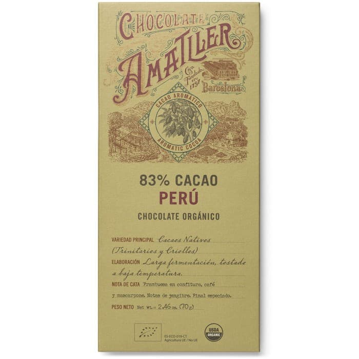 Amatller Perú Mörk Choklad 83% 70g