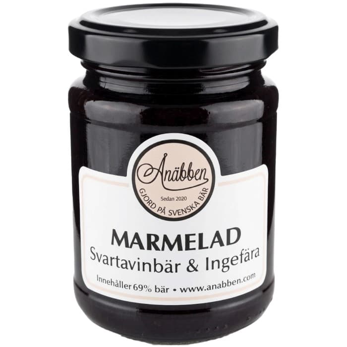 Ånäbben Svartavinbär & Ingefära marmelad 210g – från Ånäbben – 56 kr – hos Delitea