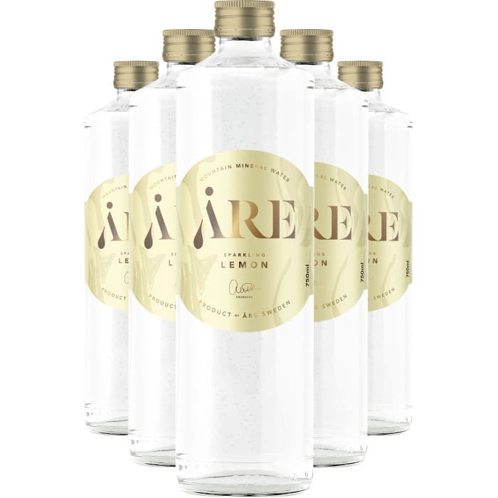 Åre Water Sparkling Lemon Vatten Glasflaska 6x75cl