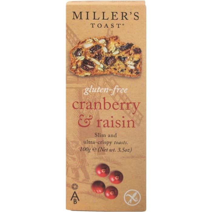 Artisan Biscuits Toast Tranbär & Russin Glutenfri 100g
