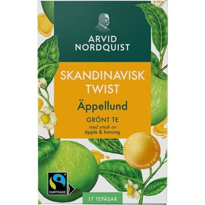 Arvid Nordquist Äppellund Grönt Te Äpple/Honung 17 tepåsar