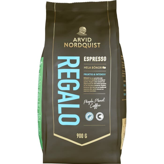 Arvid Nordquist Espresso Regalo Hela Bönor 900g – från Arvid Nordquist – 171 kr – hos Delitea