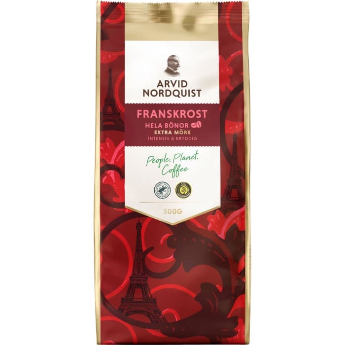 Arvid Nordquist Kaffe Franskrost Hela Bönor 500g