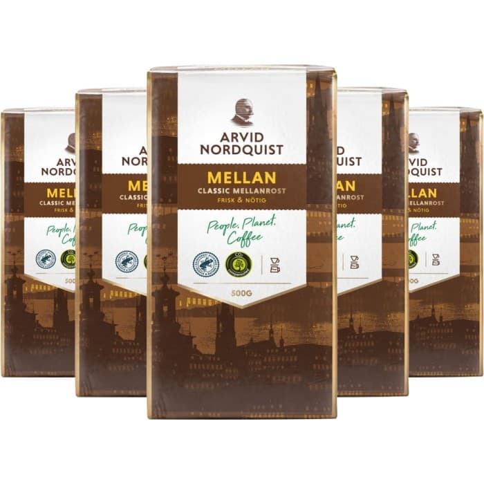 Arvid Nordquist Kaffe Mellanrost Brygg 12x500g