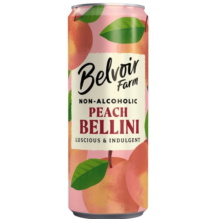 Belvoir Farm Peach Bellini Mocktail Burk 250ml