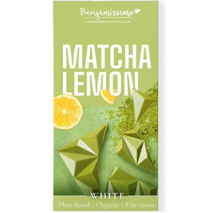 Benjamissimo Choklad Vit Matcha & Citron 60g