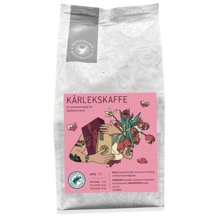 Bergstrands Kafferosteri Kärlekskaffe Jordgubb 250g