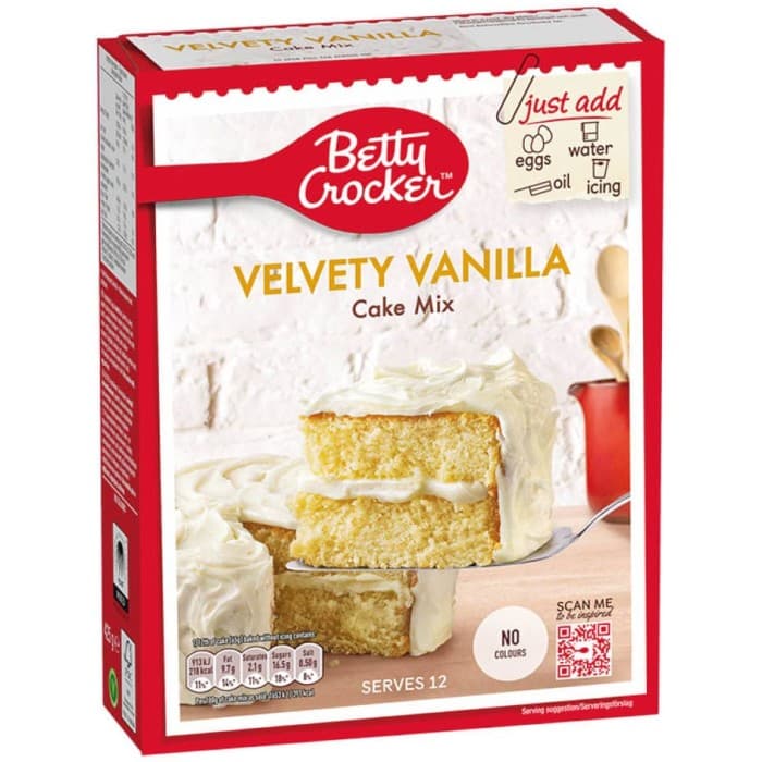 Betty Crocker Velvety Vanilla Kakmix 425g