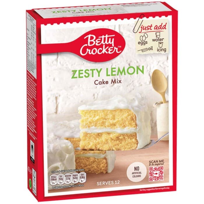 Betty Crocker Zesty Lemon Cake Mix 425g
