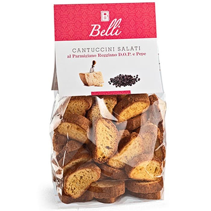Biscottificio Belli Cantuccini Parmesansnacks med Svartpeppar 150g