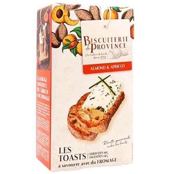Biscuiterie de Provence Toasts med Mandel & Aprikos 120g